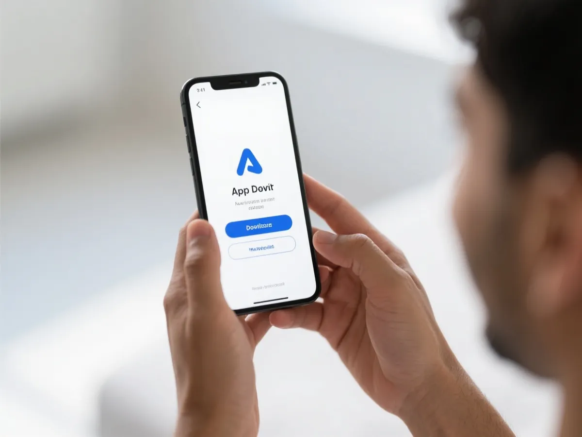 移动端下载场景示意图